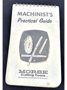 Machinist's Practical Guide 1968 Small Flip Booklet Morse Twist Drill Vintage
